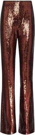 L'agence Wijde Broek - Dames - Wijde Broeken - Bruin - XS - Katoen - Broeken