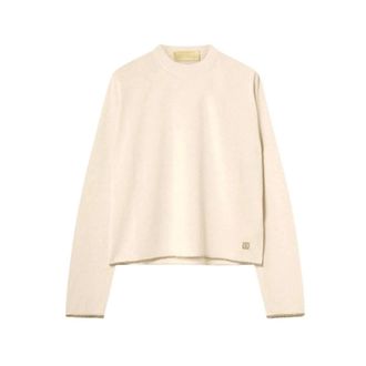 Momoni Truien & Vesten, Dames, Beige, S, Wol, Karasu Pullover