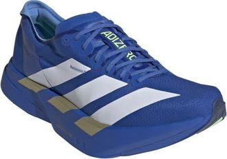 adidas Adios 9 Pro 4 Running Sneaker in Blue/White/Lime Burst at Nordstrom, Size 10.5