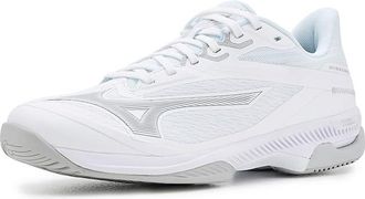 Mizuno Wave Exceed Court AC Womens Cross Training Shoes White/Ultimate Grey : 9.5 B - Medium, Synthetic