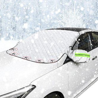 No Brand Funda Magn&eacute;tica De Invierno Para Parabrisas Delantero, 243 X 105 Cm, Protecci&oacute;n Contra Nieve, Hielo, Rayos Uv, Polvo Y Hojas Ca&iacute;das