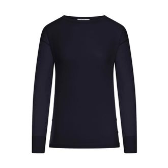 Max Mara Long Sleeve Tops, female, Blue, Size: XL Long Sleeve Tops