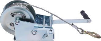 OEM Cabrestante Manual Con Manivela, Capacidad De Tracci&oacute;n De 1500 Kg, Cable De Acero De 15 Metros, Relaciones De Transmisi&oacute;n De 4:1 Y 8:1, Dimensiones De