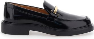 Tod's Black Leather Loafers