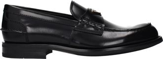 Prada mannens Leren zwarte loafers