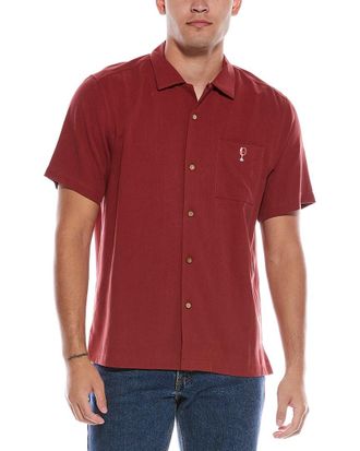 Tommy Bahama Grape Minds Drink Alike Silk Camp Shirt