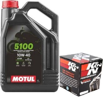 OEM Filtro Olej Motul 5100 10w40 4l Oleju K&n Kn138 4t Ma2 Suzuki Gsxr Sv Dl Gsf