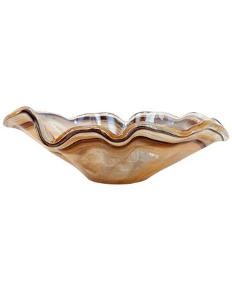 Vietri Vietri Onda Glass Tortoiseshell Large Bowl With $12 Credit
