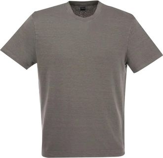 Fedeli T-shirt girocollo a maniche corte - Grigio
