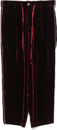 Pierre-Louis Mascia Kanpur trousers - unisex - Viscose/Silk - S - Red