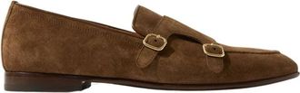 Scarosso Ernesto Tobacco Suede Loafers - Heren - Loafers - Bruin - 43 1/2 EU - Leer - Schoenen