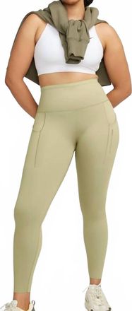 Nike Womens Go Firm-Support High-Waisted 7/8 Leggings In Olive