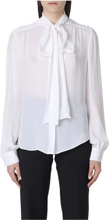 Moschino Stijlvolle Longsleeve Top - Dames - Longsleeves - Wit - L - Tops