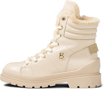 Bogner St. Moritz lace-up boots with spikes for women - Cream - 365