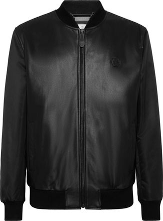 Philipp Plein Leren Bomber