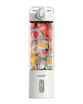 Brentwood Portable Battery-Operated Usb-Chargeable Glass Blender