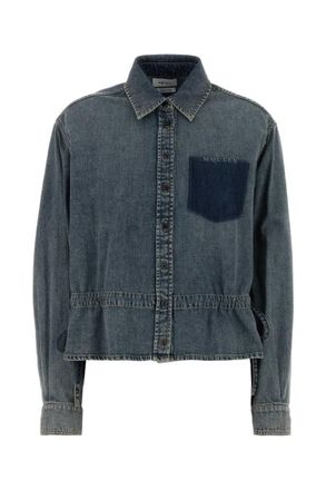 Alexander McQueen Denim Regular Solid Shirt