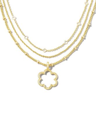 Kendra Scott Susie 14K Plated Multi Strand Necklace