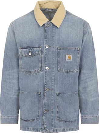Carhartt Work in Progress Warren Chore Coat - Heren - Spijkerjassen - Blauw - L - Jassen