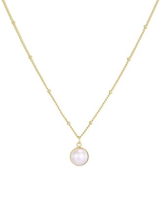 Adornia Adornia 14K Plated 8.5Mm Pearl Necklace