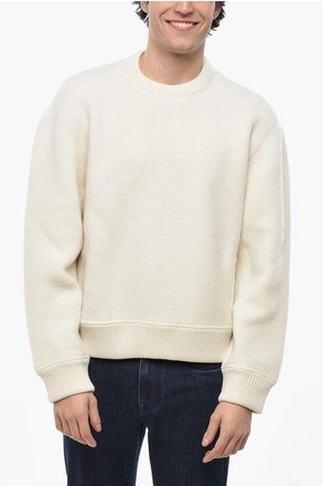 Thom Browne Wool Crew-neck Sweater with Iconic Detail size Xxl