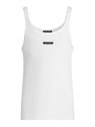 Dolce & Gabbana Cotton Tank Top With Print