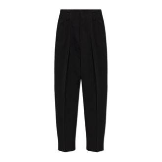 Versace Broeken, Heren, Zwart, XL, Stretch Wool Tailored Pants