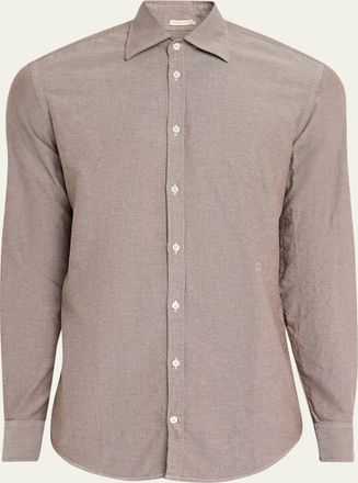 Massimo Alba Mens Genova Cotton Oxford Button-Down Shirt