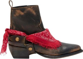 Golden Goose Debbie Cowboylaarzen - Dames - Cowboylaarzen - Zwart - 40 EU - Leer - Schoenen
