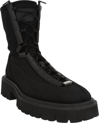 Ferragamo Womens Atlante Lace-Up Ankle Boots In Black