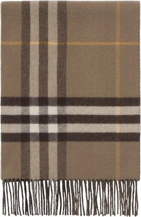Burberry Kasjmier sjaal met franje - Bruin
