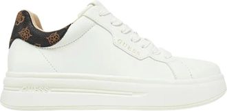 Guess Schoenen, Dames, Wit, 36 EU, Leer, Casual Sneakers Wit Leer