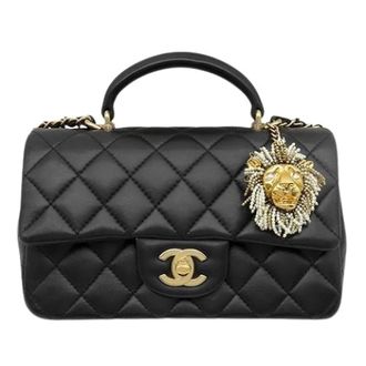 Chanel Pre-owned Vintage Satchel - Dames - Pre-owned - Zwart - Maat: ONE Size Leer