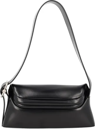 Osoi Black Cow Leather Shoulder Bag