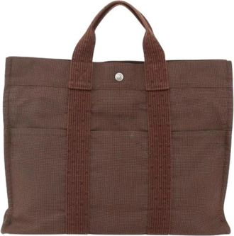Herm&egrave;s Pre-owned Tote Bags, female, Brown, Size: ONE SIZE Pre-owned Fourre-tout Herline