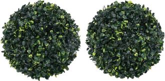 vidaXL Sfere di Bosso Artificiale 2 pz 45 cm - Vidaxl