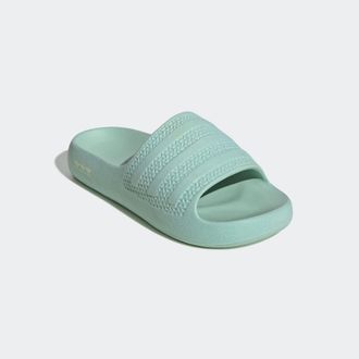 adidas Badesandale ADIDAS ORIGINALS ADILETTE AYOON BADESCHLAPPEN, Damen, Gr. 40,5, ash gr&uuml;n, ash gr&uuml;n, cream wei&szlig;, Synthetik, Schuhe Badesandale, Badelatsche