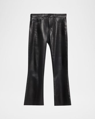 L'agence Kendra High-Rise Coated Crop Jeans