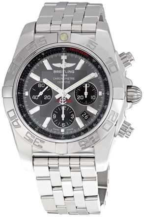 Breitling Pre-owned Breitling Chronomat 44 Chronograph Automatic Gray Dial Mens Watch AB011012-F546.375A
