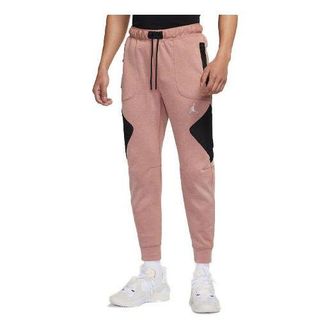 Air Jordan Mens Air Jordan As J Df Sprt Stmt Flc Pant Casual Breathable Sports Knit Long Pants/Trousers Pink DJ0874-668
