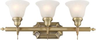 Livex Lighting Livex French Regency 3-Light Antique Brass Bath-Light