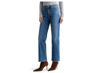 AG - Adriano Goldschmied Brinley Mid-Rise Straight in Rewind Womens Jeans Rewind : 30 29, Cotton/Denim/Elastane