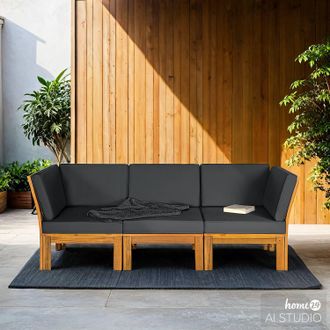 Jardi Divano da esterno Lexi 3 pezzi, Jardi