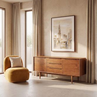 Maisons du monde Aparador horizontal vintage 2 puertas 180 cm