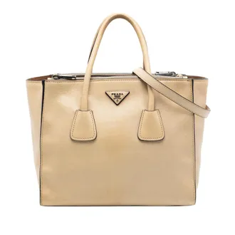 Prada Pre-owned Prada Glace Calf Twin Pocket Double Handle Satchel Ladies SJLI5SX0DYYBD4YH