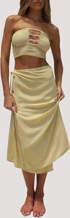 Stone Fox Swim Holiday Midi Skirt in Horchata at Nordstrom, Size X-Small/small