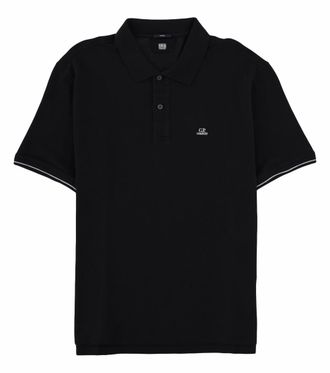 C.P. Company Black Shirt Collar Polo