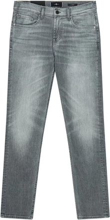 7 For All Mankind Slim-fit Jeans - Heren - Slim Fit Jeans - Grijs - W33 L34 - Denim - Jeans