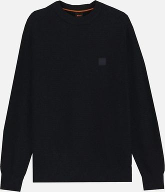 HUGO BOSS Mens Hugo Boss Dark Blue Anion Sweater - Black - Size: 44