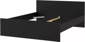 Hellin Giroletto matrimoniale naia nero opaco 160x200 cm